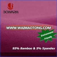 Wholesale 94% Bamboo 6% Lycra Material Single Jersey Knitting Fabric