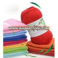 Soft anti-pilling bamboo yarn for hand knitting weaving embroidery